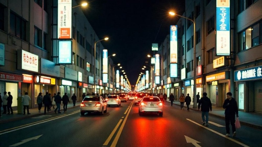 Branded-car-with-colourful-wrap-driving-through-Kuala-Lumpur-city-street-showing-real-life-car-advertising-in-action