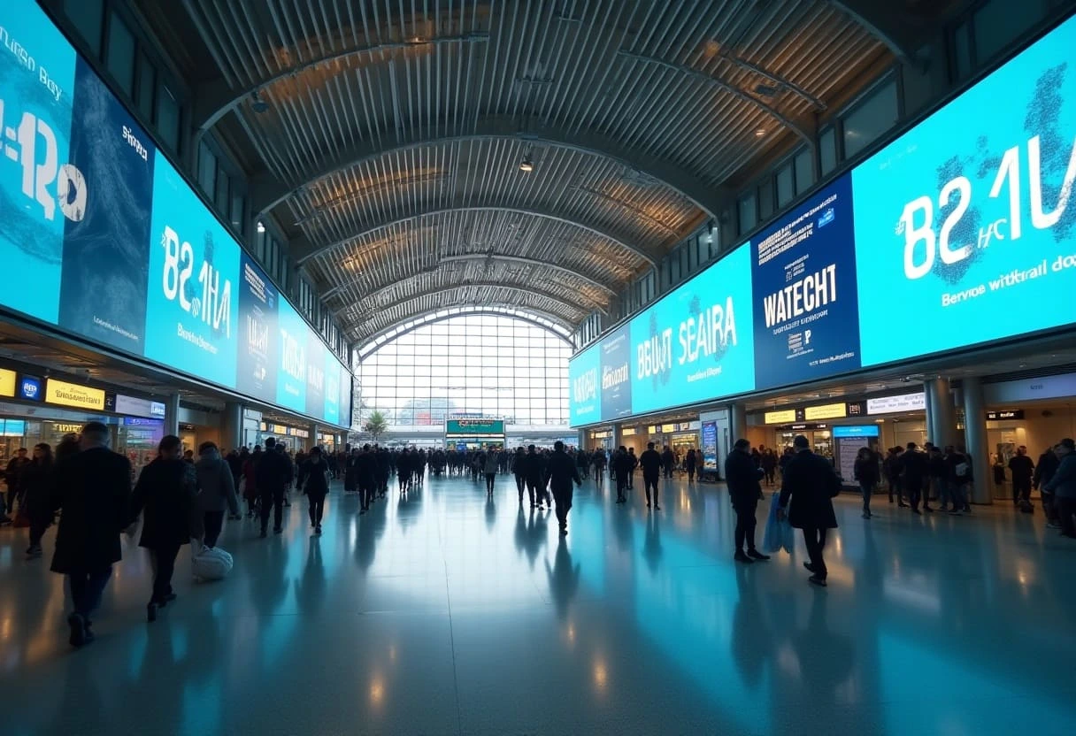 Global airport advertising exposure for brands